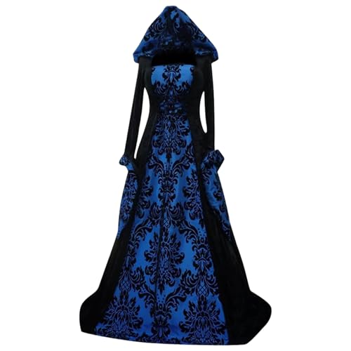 Jorzer Witch Kostüm Frauen, Vintage Gothic Witch Kostümkleid Langarm, gestickte Renaissance -Kapuzen -Vampir -Kleid für Halloween -Party -Cosplay, XL Jorzer Witch Kostüm Frauen, Vintage Gothic Witch Kostümkleid Langarm, gestickte Renaissance -Kapuzen -Vampir -Kleid für Halloween -Party -Cosplay, XL von Jorzer