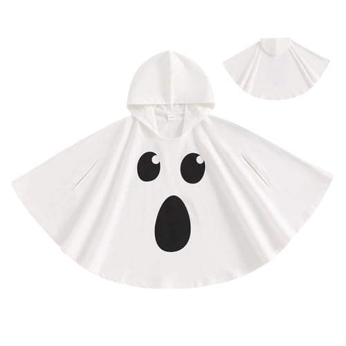 Kleinkind Ghost Kostüm Baumwoll Ghost Cloak Halloween Kostüme für Jungen Mädchen Cosplay -Outfits für Kinder im Alter von 3 bis 4 Jahren 1 Halloween Kinder mit Kapuze -Kleidung für Kapuze. von Jorzer