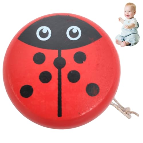 Ladybug yoyo mit String tragbares niedliches Marienkäfer Muster Holz Kinder Spielzeug pädagogischer Spaß Kleinkind für praktische Fähigkeiten und Flexibilität Entwicklung Nachdenkliches Geschenk für Ladybug yoyo mit String tragbares niedliches Marienkäfer Muster Holz Kinder Spielzeug pädagogischer Spaß Kleinkind für praktische Fähigkeiten und Flexibilität Entwicklung Nachdenkliches Geschenk für von Jorzer