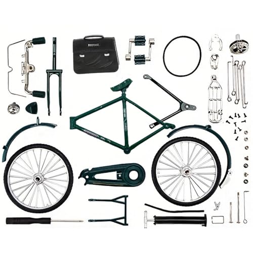 Mini Bike Kit, 52pcs/Set DIY Retro Toy Bike Model Ornament Unmustored Miniatur DIY Alloy Toy Simulation Grün feiner für Mädchen Jungen Geschenk Mini Bike Kit, 52pcs/Set DIY Retro Toy Bike Model Ornament Unmustored Miniatur DIY Alloy Toy Simulation Grün feiner für Mädchen Jungen Geschenk von Jorzer