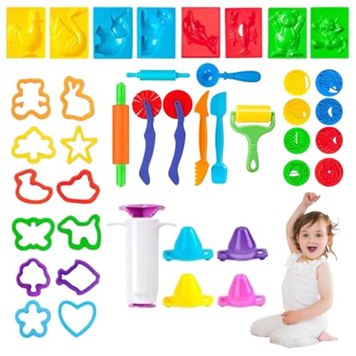 Playdough Tools Bunt Funny DIY Playdough-Sets für Kinder im Alter von 4 bis 8 Jahren mit einfach zu bedienenden und sauberen Spielteig-Sets für Kinder im Alter von 2 bis 4 Spielen für Geschenkversor Playdough Tools Bunt Funny DIY Playdough-Sets für Kinder im Alter von 4 bis 8 Jahren mit einfach zu bedienenden und sauberen Spielteig-Sets für Kinder im Alter von 2 bis 4 Spielen für Geschenkversor von Jorzer