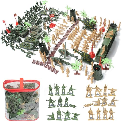 Spielzeug Set Realistic bewaffneter DIY-freundlicher Armee-Männer-Spielset umfassen Spielzeugsoldaten, Panzer, Kaserne und mehr Entwicklungs-praktische Action-Figuren Geburtstagsgeschenk für Jungen Spielzeug Set Realistic bewaffneter DIY-freundlicher Armee-Männer-Spielset umfassen Spielzeugsoldaten, Panzer, Kaserne und mehr Entwicklungs-praktische Action-Figuren Geburtstagsgeschenk für Jungen von Jorzer