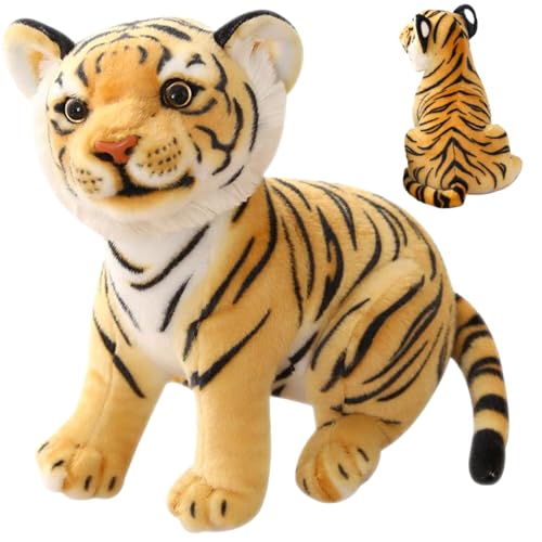 Tiger ausgestopftes Tier, 10, 6 Zoll niedliche Cartoon -Simulation ausgestopft Tiger Plüsch weiche und komfortable Tigger Tiergeschenk für Kinder Jungen Mädchen, Gelb Tiger ausgestopftes Tier, 10, 6 Zoll niedliche Cartoon -Simulation ausgestopft Tiger Plüsch weiche und komfortable Tigger Tiergeschenk für Kinder Jungen Mädchen, Gelb von Jorzer