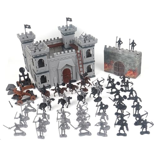 Toy Soldiers Set, alte Soldatenspielzeug 104pcs/Set mittelalterliche Ritter Armee Actionfiguren, einzigartige DIY Castle Model Assembly für Jungen Geburtstagsfeier Geschenke Toy Soldiers Set, alte Soldatenspielzeug 104pcs/Set mittelalterliche Ritter Armee Actionfiguren, einzigartige DIY Castle Model Assembly für Jungen Geburtstagsfeier Geschenke von Jorzer