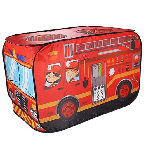 UP -Zelt für Kinder, 44 x 26 x 30 Zoll faltbares Oxford -Stoff -Feuerwehrwagen Zelt mit 3 Öffnungen groß für Kinder, Feuerwehrauto, Autozelte, Spielen, Spielen, Haus UP -Zelt für Kinder, 44 x 26 x 30 Zoll faltbares Oxford -Stoff -Feuerwehrwagen Zelt mit 3 Öffnungen groß für Kinder, Feuerwehrauto, Autozelte, Spielen, Spielen, Haus von Jorzer