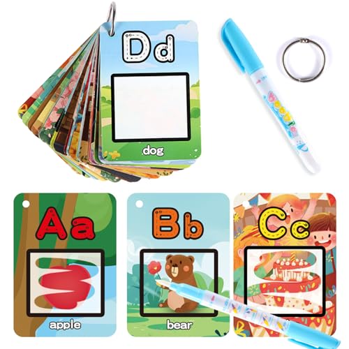 Wasser Malbuch, 26 Alphabet -Flash -Karten Alphabet Wasser Malvorlagen Lernspielzeug für 3 4 5 Jahre alte Kinder Kleinkinder Wasser Malbuch, 26 Alphabet -Flash -Karten Alphabet Wasser Malvorlagen Lernspielzeug für 3 4 5 Jahre alte Kinder Kleinkinder von Jorzer