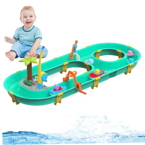 Wassertische für Kinder 3+, Safe Plastiktisch -Strandspielzeug, abnehmbare DIY -sensorische Tischspielzeug, Bildungss Sommerspielzeug für Jungen Mädchen Rasen Hinterhof Outdoor Outdoor von Jorzer