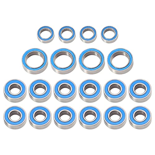Joselin 20 STÜCKE Gummiversiegeltes Kugellager-Kit für TT01 TT-01 TT01E TT01D TT02B 1/10 RC Car Upgrades Teile ZubehöR von Joselin
