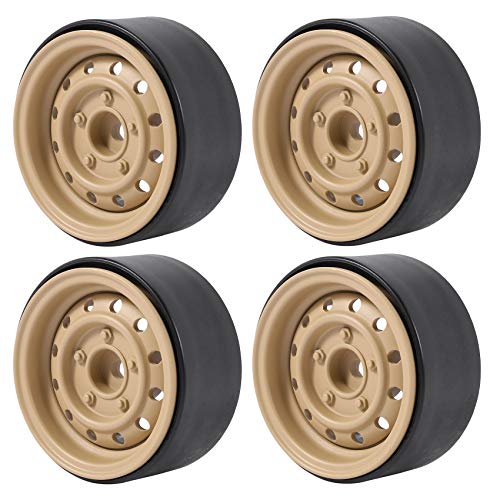 Josenidny 4 StüCk Metall 1,9 Beadlock Rad Felgen Nabe für 1/10 Rc Crawler Axial Scx10 90046 Trx4 D90 D110 12 Kleine LöCher,Gelb Josenidny 4 StüCk Metall 1,9 Beadlock Rad Felgen Nabe für 1/10 Rc Crawler Axial Scx10 90046 Trx4 D90 D110 12 Kleine LöCher,Gelb von Josenidny