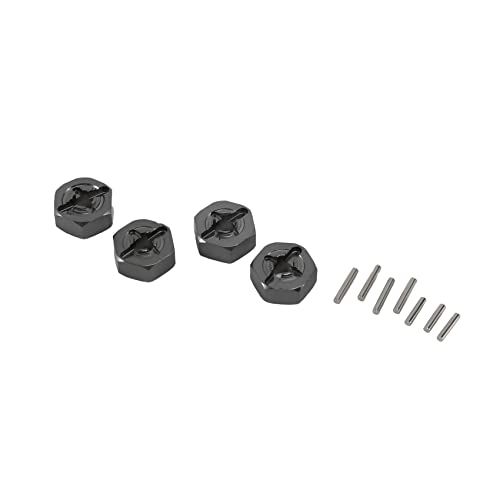Josenidny Upgrades für sechseckige Radnaben-Adapter aus Legierung, 12 mm, für Auto-Ersatzteile 144001 1/14 Rc, Grau von Josenidny