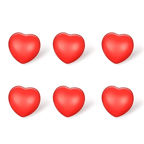 Joskeijky 6 Stück 1,5 Rote -Stressbälle Stressabbau-Ball Valentinstag Herzförmiger Schaum-Stressabbau-Ball für Schulkarnevalsbelohnung Joskeijky 6 Stück 1,5 Rote -Stressbälle Stressabbau-Ball Valentinstag Herzförmiger Schaum-Stressabbau-Ball für Schulkarnevalsbelohnung von Joskeijky