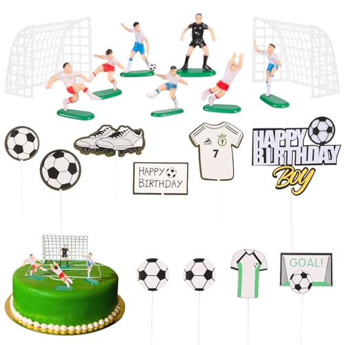 Jostift Tortendeko Fussball, 19 Stück Fußball Kuchen Deko Fussball Geburtstag Deko Fussball Deko Fußball Deko Torte für Junge Geburtstag Party Fußball Sport Thema Geburtstag Party Jostift Tortendeko Fussball, 19 Stück Fußball Kuchen Deko Fussball Geburtstag Deko Fussball Deko Fußball Deko Torte für Junge Geburtstag Party Fußball Sport Thema Geburtstag Party von Jostift