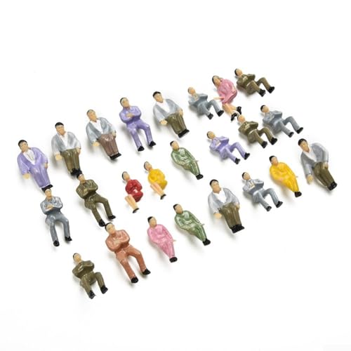 Jotekonoby Bemalte sitzende Figuren-Set 50 Stück realistische Eisenbahnpassagiere im Maßstab 1 50 Jotekonoby Bemalte sitzende Figuren-Set 50 Stück realistische Eisenbahnpassagiere im Maßstab 1 50 von Jotekonoby