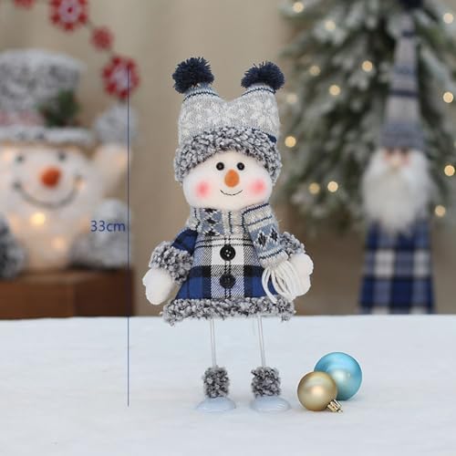 Jotekonoby Ski-Schneemann-Stoffpuppe, eine lustige und festliche Feiertagsdekoration (6) von Jotekonoby