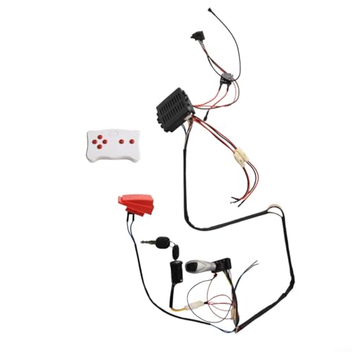 Kinder Elektroauto Draht und Schalter Kit mit 2 4G Fernbedienung Funktion (RX23 12V C) von Jotekonoby