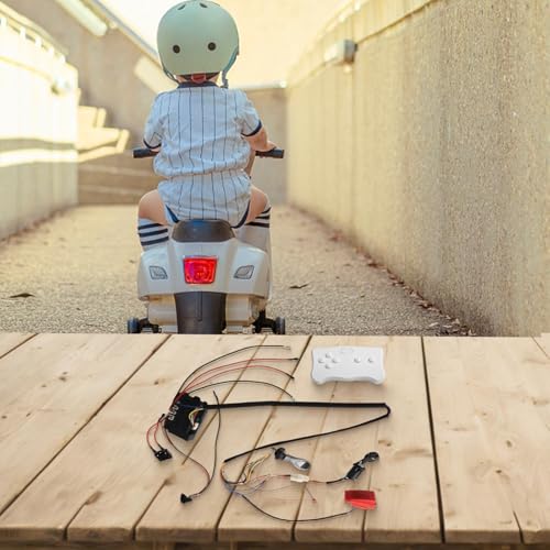 Kinder Elektroauto Draht und Schalter Kit mit 2 4G Fernbedienung Funktion (RX37 12V C) von Jotekonoby