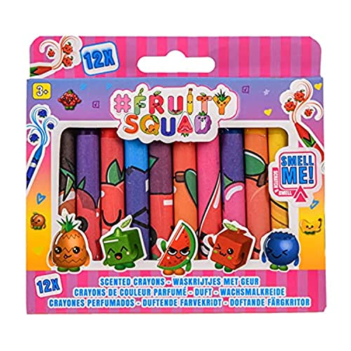 Jouetprive-Fruity Squad Bleistifte mit Duft, 12 Stück. von Jouet-Plus