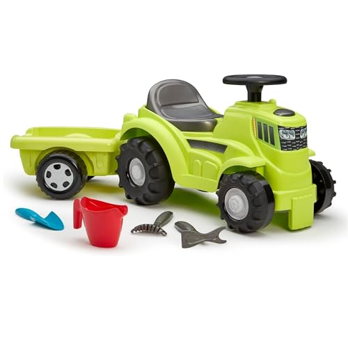 Ecoiffier Spielzeug 4359 – Rutschauto Traktor mit Anhänger 85 cm und Zubehör – Spiel Pein Air – von 12 bis 36 Monaten Ecoiffier Spielzeug 4359 – Rutschauto Traktor mit Anhänger 85 cm und Zubehör – Spiel Pein Air – von 12 bis 36 Monaten von Ecoiffier