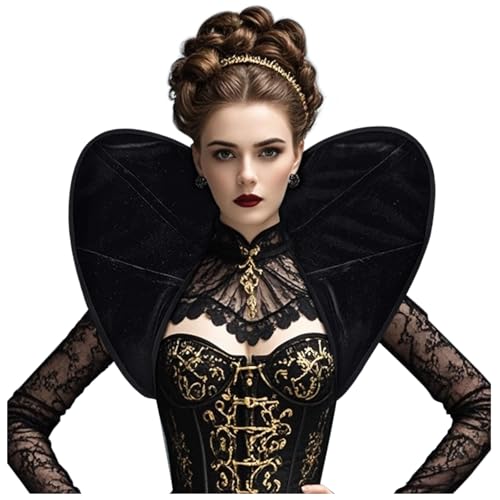 Joukavor Samt viktorianisches Halsband Frauen Gothic Vampir Hals Kragen für Cosplay, Z-schwarz, Einheitsgröße Joukavor Samt viktorianisches Halsband Frauen Gothic Vampir Hals Kragen für Cosplay, Z-schwarz, Einheitsgröße von Joukavor