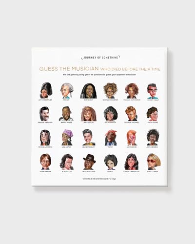 Guess The Musician Card Game – Artist Designed Quirky Musician Guessing Game for Families & Friends von Journey of Something