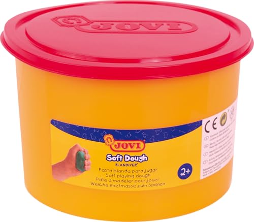 Jovi Blandiver Knete, extra weiche Knetmasse für Kinder ab 2 Jahren, rot, 1 Dose, 460 g von Jovi