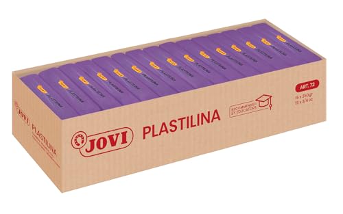 Jovi Plastilina, 15 Tabletten 350 g, lila-Gehäuse (7214) von Jovi