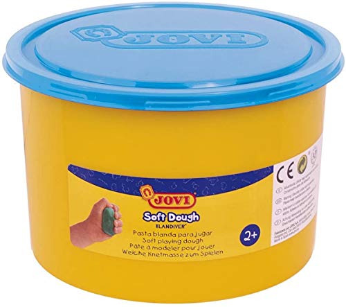 Jovi Soft Dough Blandiver, 460 g, Fluoreszierendes Blau (46006F) von Jovi