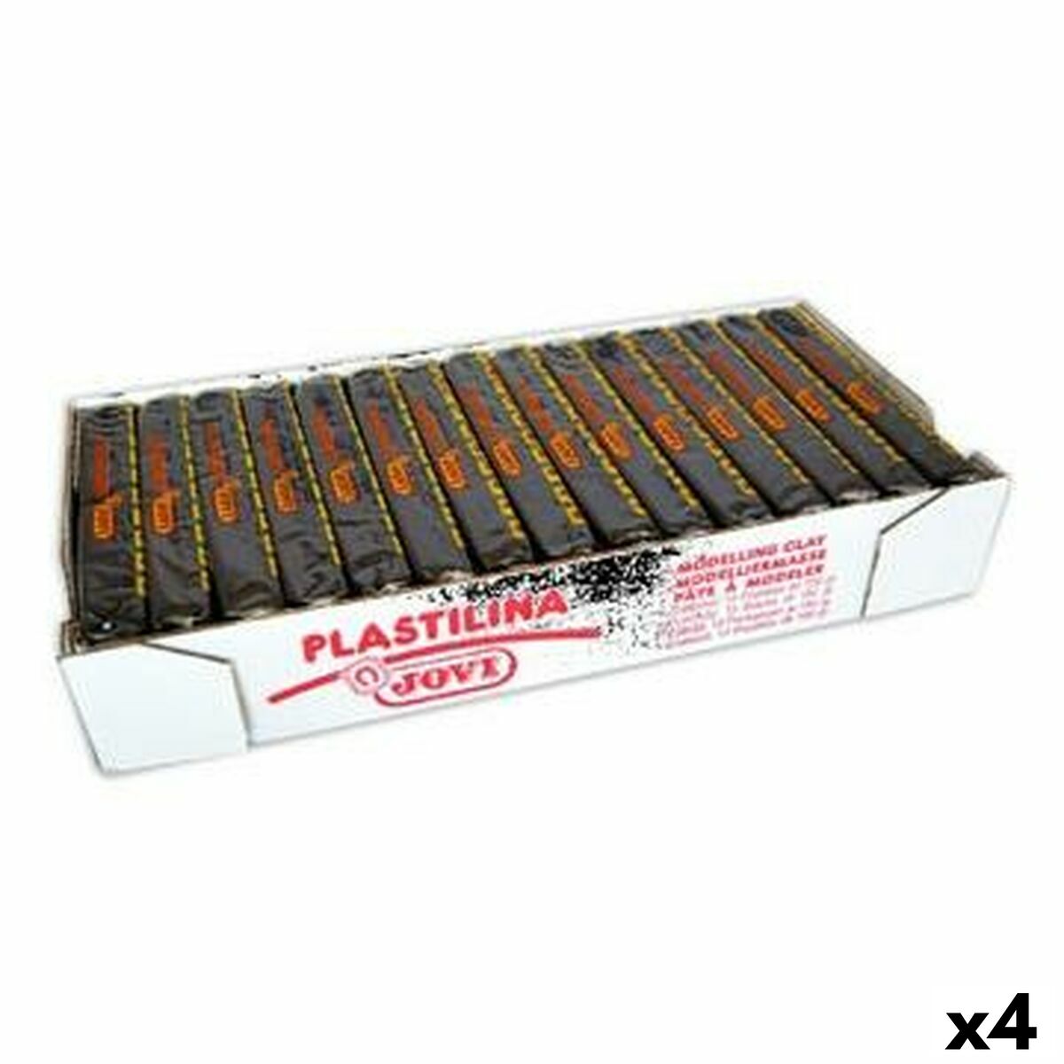 Knete Jovi Schwarz 150 g 15 Stücke (4 Stück) von Jovi