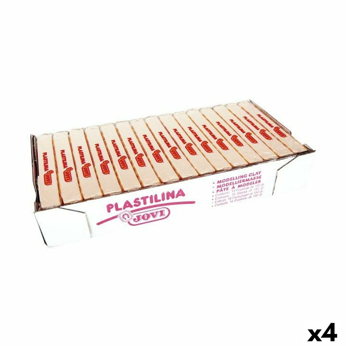 Knete Jovi Weiß 150 g 15 Stücke (4 Stück) von Jovi