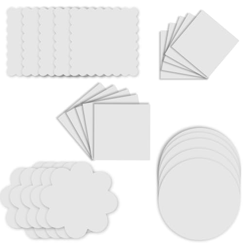 Jovial & Joyful Spin and Spiral Art Paper Nachfüllpackung - Set mit 25 Pappstücken in 5 einzigartigen Formen, je 5 Stück, Spin Art Papier Jovial & Joyful Spin and Spiral Art Paper Nachfüllpackung - Set mit 25 Pappstücken in 5 einzigartigen Formen, je 5 Stück, Spin Art Papier von Jovial & Joyful