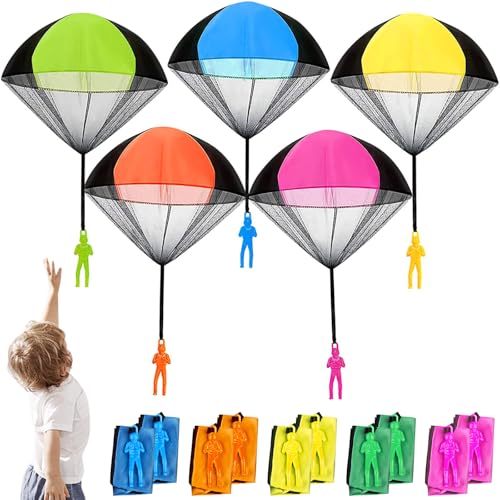 Jovicos Fallschirm Spielzeug Kinder, 10 STK Fallschirmspringer Spielzeug, Outdoor Spiele für Kinder, Fallschirm Wurfspiel Outdoor Spielzeug, Give Aways Mitgebsel Kindergeburtstag Gastgeschenke Jovicos Fallschirm Spielzeug Kinder, 10 STK Fallschirmspringer Spielzeug, Outdoor Spiele für Kinder, Fallschirm Wurfspiel Outdoor Spielzeug, Give Aways Mitgebsel Kindergeburtstag Gastgeschenke von Jovicos