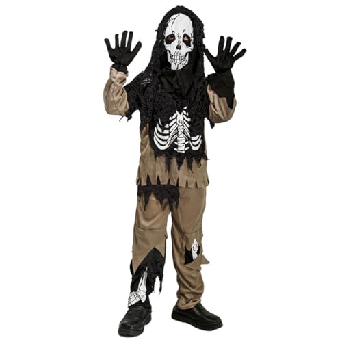 Jovicos Halloween Kostüm Kinder Jungen, Skelett Kostüm Kinder, Unisex Kostüme Skelett für Halloween Party Karnevals Cosplay Faschings Halloweenkostüm für Jungen und Mädchen Jovicos Halloween Kostüm Kinder Jungen, Skelett Kostüm Kinder, Unisex Kostüme Skelett für Halloween Party Karnevals Cosplay Faschings Halloweenkostüm für Jungen und Mädchen von Jovicos
