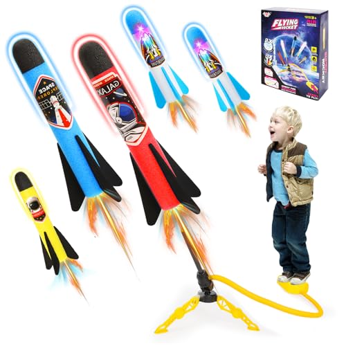 Jovicos Raketen Spielzeug für Kinder, 5 Schaumraketen Outdoor Garten Spielzeug, Geschenke Ostern Gartenspielzeug Mädchen 4-12 Jahre Geschenk Jovicos Raketen Spielzeug für Kinder, 5 Schaumraketen Outdoor Garten Spielzeug, Geschenke Ostern Gartenspielzeug Mädchen 4-12 Jahre Geschenk von Jovicos