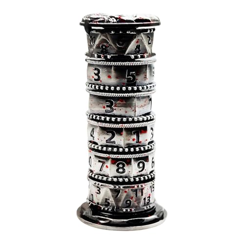 Jowenia Pagoda Dice Spinner 7 in 1 Metallic Dice Tower D4 D6 D8 D10 D12 D20 D% für Dungeons and Dragons RPG Spiele, Tischspiel Geschenke von Jowenia
