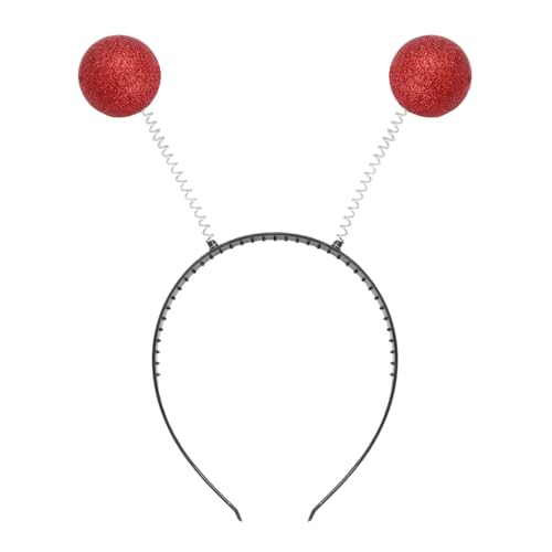 Jowowha Alien Haarreif Glitzer Alien Stirnband mit 2 runden schwingenden Bällen Außerirdisch Kopfschmuck Disco Accessoire Karneval Fasching Kostüm Rot Einheitsgröße Jowowha Alien Haarreif Glitzer Alien Stirnband mit 2 runden schwingenden Bällen Außerirdisch Kopfschmuck Disco Accessoire Karneval Fasching Kostüm Rot Einheitsgröße von Jowowha