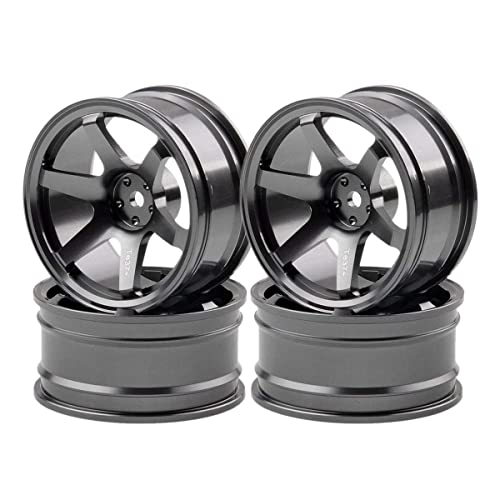 Jowsst Felge aus Aluminiumlegierung, 4P, 6 Speichen, für RC 1/10 on-Road 1052 Drift Sakura TE37+, Grau Jowsst Felge aus Aluminiumlegierung, 4P, 6 Speichen, für RC 1/10 on-Road 1052 Drift Sakura TE37+, Grau von Jowsst