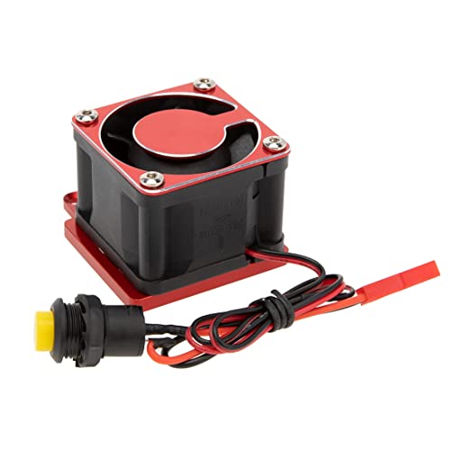 Jowsst Kühlkörper, für Kühlgebläse, aus Metall, 8 V – 12 V, für 1/8 Sledge RC Car Upgrades Zubehörs, Rot Jowsst Kühlkörper, für Kühlgebläse, aus Metall, 8 V – 12 V, für 1/8 Sledge RC Car Upgrades Zubehörs, Rot von Jowsst