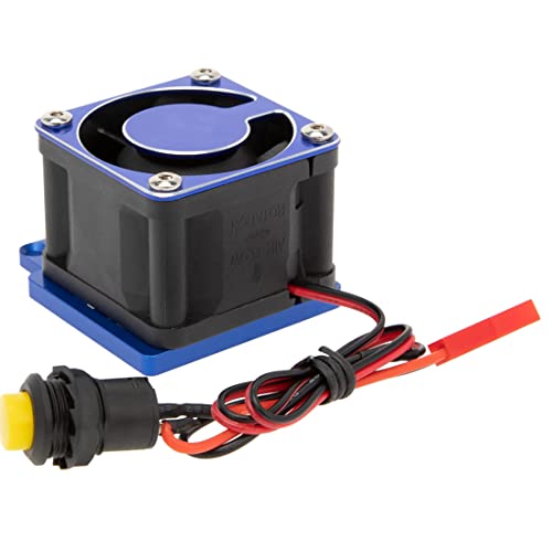 Jowsst Kühlkörper für Motor, Kühlung, aus Metall, 8 V – 12 V, für 1/8 Sledge RC Car Upgrades Zubehörs, Blau Jowsst Kühlkörper für Motor, Kühlung, aus Metall, 8 V – 12 V, für 1/8 Sledge RC Car Upgrades Zubehörs, Blau von Jowsst