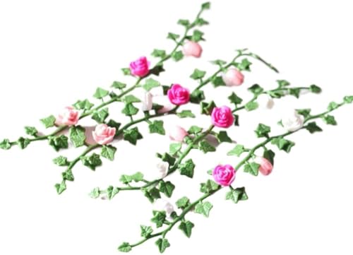 1 x bunte Mini-Blumenstreifen und Ranken, Mikro-Landschaft, 1:12 Miniaturmodell, Mini-Gartenszenen-Requisiten, Dekoration, Puppenhaus-Dekorations-Zubehör 1 x bunte Mini-Blumenstreifen und Ranken, Mikro-Landschaft, 1:12 Miniaturmodell, Mini-Gartenszenen-Requisiten, Dekoration, Puppenhaus-Dekorations-Zubehör von Jowxsx