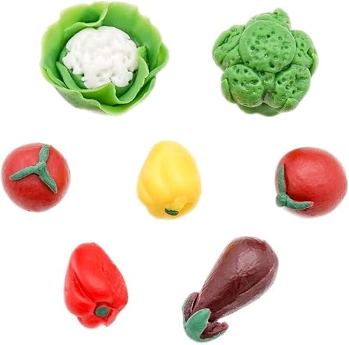 7 Stück/Set 1/12 Miniatur-Obst und Gemüse Puppenhaus Dekoration Zubehör 7 Stück/Set 1/12 Miniatur-Obst und Gemüse Puppenhaus Dekoration Zubehör von Jowxsx