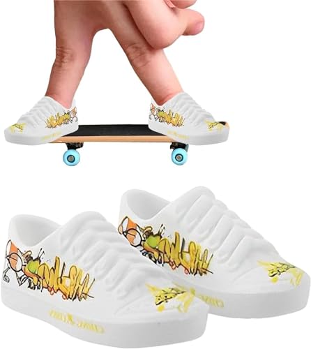 Jowxsx 1 Paar Mini Fingerschuhe Finger Schuhe Finger Knieschoner Fingerboard Schuhe Mini Schlüsselanhänger Schuhe Finger Trainer Breakdance Fingerschuhe von Jowxsx