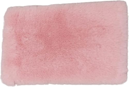 Rosa Puppenhaus Teppich, Puppenhaus Miniatur Teppich, Flauschiger Mini Puppenhaus Teppich, Puppenhaus Teppich, Leicht Puppenhaus Dekor für 1/12, 1/8, 1/6 (Quadrat S) von Jowxsx