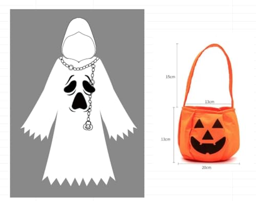 Joxessaien Halloween Kinder Geister Robe Kostüm (12-14 Jahre) von Joxessaien