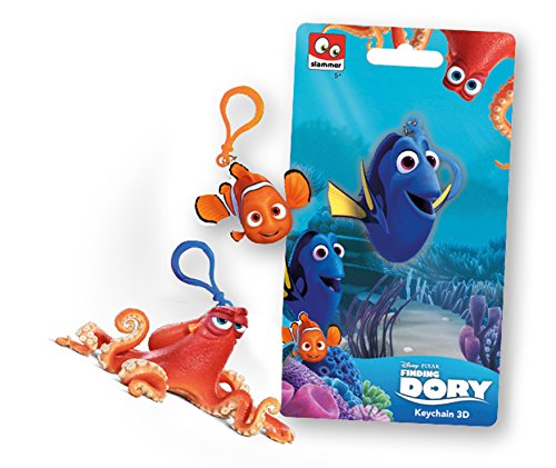 Disney 291122 - Finding Dory 3D Clip 8 x 12 cm, 3 Verschiedene Charaktere: Nemo und Hank einzeln auf Backercard von Disney