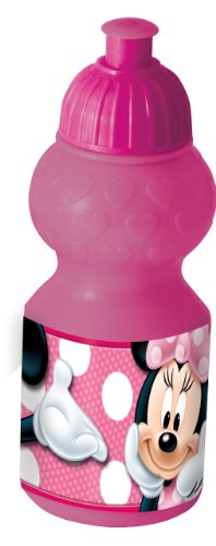 Joy Toy 736550 - Disney Minnie Sportflasche, 350 ml, 6 x 6 x 17 cm von Joytoy