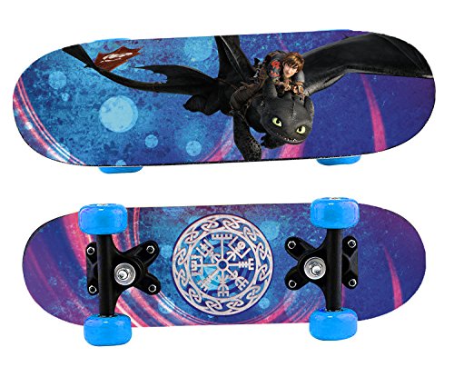 Joy Toy 76062 How to Train Your Dragon Mini Skateboard aus Holz, dunkelblau von Joytoy