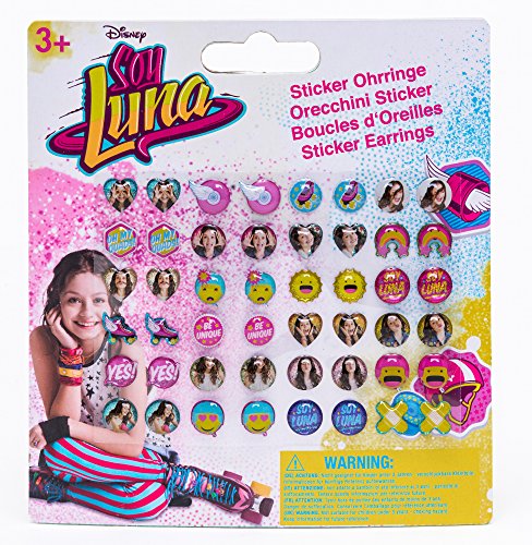 Joy Toy 93765 Disney Soy Luna Stickerohrringe 24 Paar, bunt, S von Joytoy