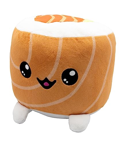 Joy Toy - Plushi Uramaki mit Lachs (gestickt) Plüsch - Größe 20x20x15 cm von Joytoy