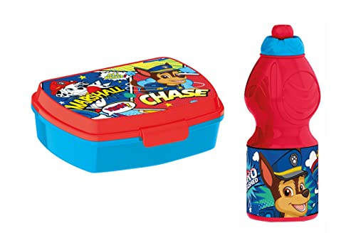 Paw Patrol Set: Jausenbox + Trinkflasche, bunt von Joytoy