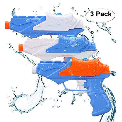 JoyGrow 3 PCS Wasserpistolen, Wasserspritzpistole für Wasserpistolenkampf Party Favor Great Summer Water Toys Outdoor zum Spaß von JoyGrow